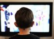 Kid watching TV